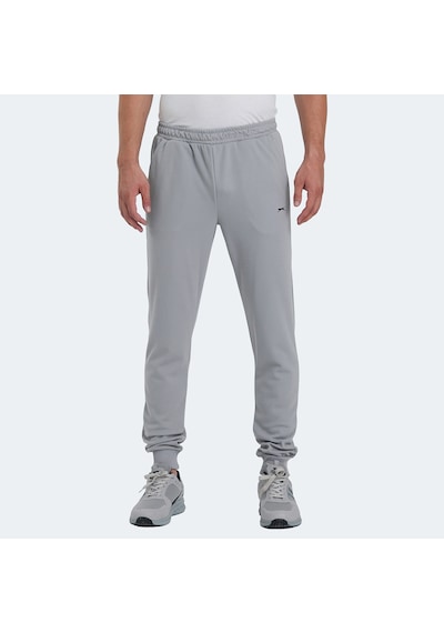 Slazenger RICHA Erkek Cepli Dar Paça Gri Eşofman Altı