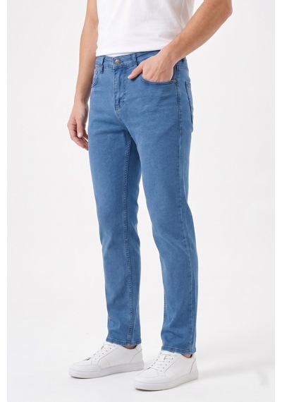 Dynamo Erkek Klasik Kalıp Jeans Pantolon 1701 Bgl-st05355 Mavi