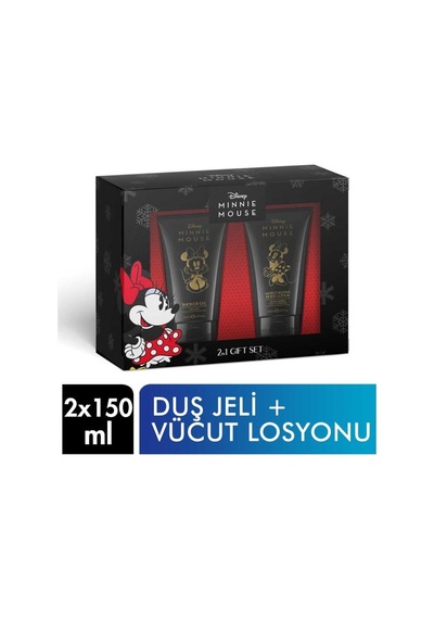 Disney Minnie Mouse Çocuk Parfüm EDT 50 ML + Unicorn Tarak + Vücut Bakım Seti