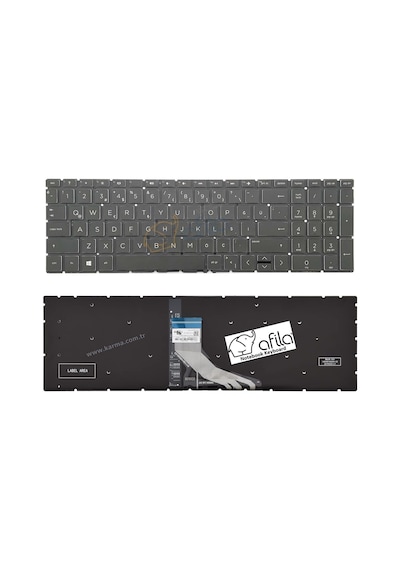 Hp 15-dw4011nt 6y800ea Uyumlu Notebook Klavyesi, Laptop Tuş Takımı Siyah Tr