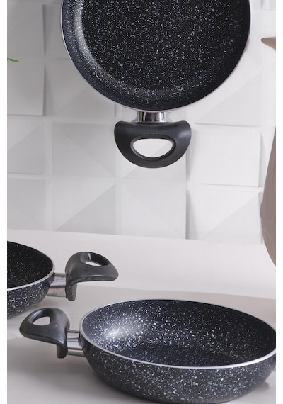 Sanat Sahan Seti Granit 3lü Sahan Tavası 18-20-22 Cm