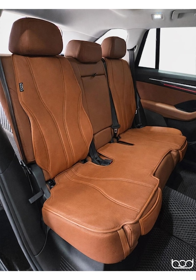 Bod Skoda Kodiaq Oto Koltuk Koruyucu Kılıf 2023-sonrası Latmos Serisi Taba