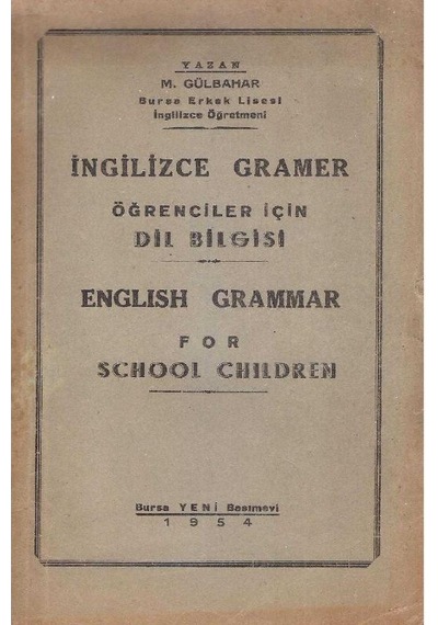 İngilizce Gramer Öğrenciler için Dil Bilgisi