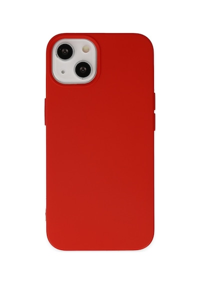 Apple iPhone  Uyumlu-  15 Pro Kılıf Nano İçi Kadife Silikon - Kırmızı