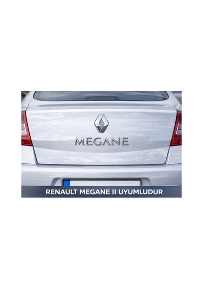 Renault Megane 2 Arka Bagaj Yazısı Logo Amblem Krom Kendinden Yapışkanlı Megane Yazı Seti