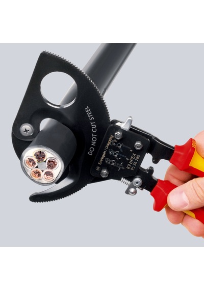 Knıpex 9536250 Cırcırlı Kablo Kesme Makası 1000 Volt