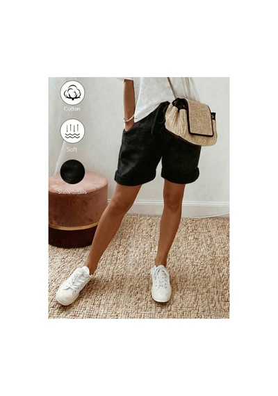 Cool Tarz Kadın 2li Set Siyah Lacivert Beli Lastikli Cepli Rahat Kesim Yazlık Şort Lacivert - Siyah Lacivert - Siyah Cool Tarz Kadın 2li Set Siyah Lacivert Beli Lastikli Cepli Rahat Kesim Yazlık Şort Lacivert - Siyah Lacivert - Siyah