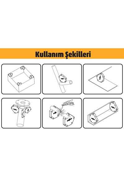 Magnethink Manyetik Kaynak Gönyesi Güçlü Mıknatıslı Aç Kapa Özellikli 6 Açılı Kolay Temizlenebilen Kırmızı 1 Adet