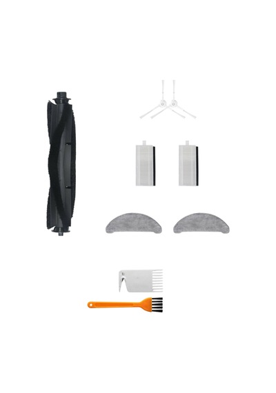 Asgard Grup Viomi S9-m7 Pro-m7 Max-m8 Pro İle Uyumlu 1 Ana Fırça, 2 Filtre, 2 Beyaz Yan Fırça, 2 Mop 2 Tarak Pkt-asgs000178