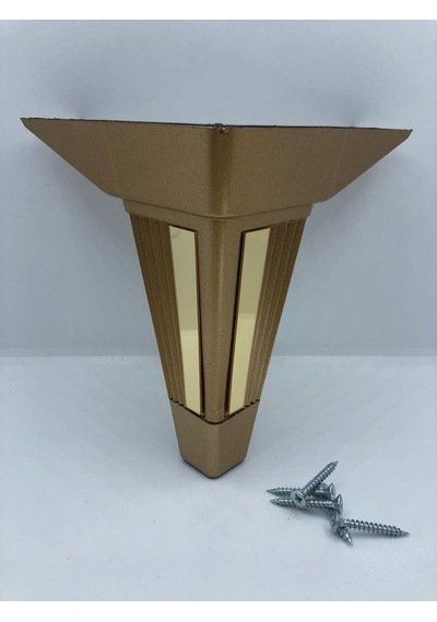 Karakoçaksesuar Söğüt,15Cm Plastik Gold, Koltuk,Baza,Mobilya Ayağı (4 Adet )