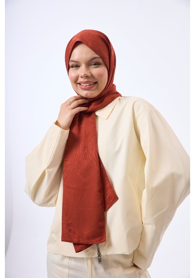 Mirsoy Scarf Velora Modern Desen Şal A.Kiremit
