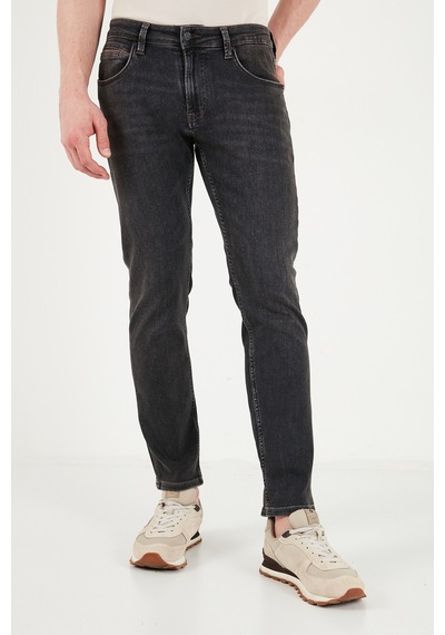 Buratti Pamuklu Normal Kalıp Normal Bel Jeans Erkek Kot Pantolon 2213c87parma Siyah