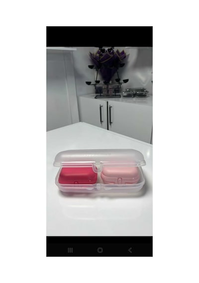 Taşıma Kapları Yeni Renkler 3 Adet Beyaz-pembe Ve Toz Pembe Çok Renkli