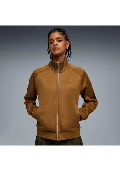 Puma T7 Kadın Track Ceket 634716 80 Kahverengi
