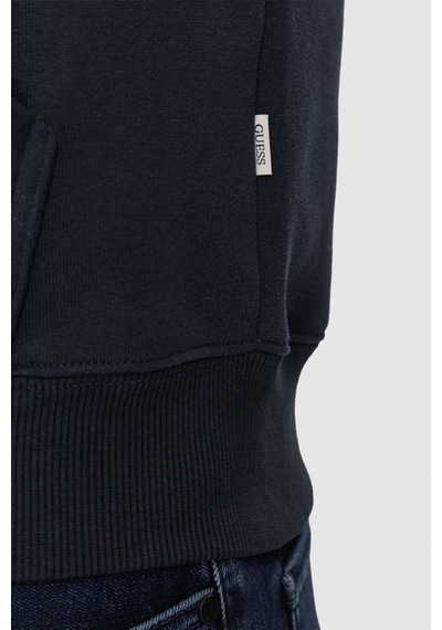 Guess Erkek Gj İnce Fermuar Kapüşonlu Sweatshirt - Lacivert Lacivert
