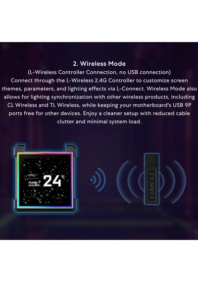 Hydroshift Iı-s Lcd 360tl Argb Sıvı Cpu Soğutucu - 360 Mm Aıo - 3,4 İnç Ips Lcd Kare Ekran - Papatya Zinciri - Düş