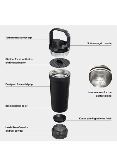 Stanley The Vitalize 0.59l 20oz Siyah Shaker 13007