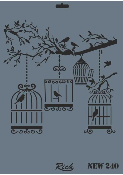Mey İthalat Rich New Seri N-240 Stencil 35x25 Cm