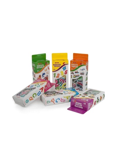 Diytoy 4'Lü Manyetik Oyuncaklar Eğitim-Oyun Seti / Hayvanlar-Sayılar-Alfabe-Kuran Harfleri