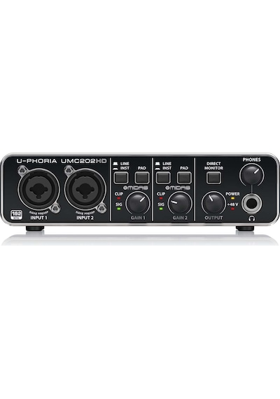 Behringer Umc202hd 24-bit/192khz 2x2 Usb Ses Kartı Behringer Umc202hd 24-bit/192khz 2x2 Usb Ses Kartı