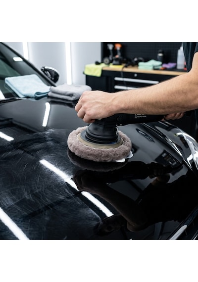 Ultra Soft Seri %100 Doğal Kuzu Postu Polisaj Keçesi 150 Mm Antrasit