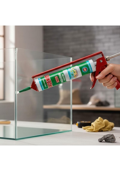 Şeffaf Renk Akvaryum Silikonu 280 Ml Cam Yapıştırıcı Suya Dayanıklı Sızdırmaz Dolgu Mastiği Diğer
