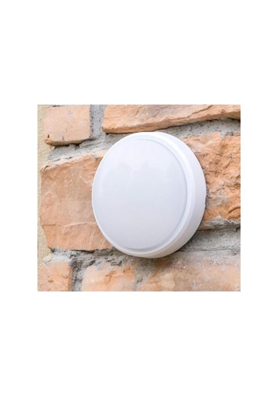 Banyo Tavan Lambası Artos 20w Yuvarlak Beyaz Balkon Lambası 6400k Beyaz Led Işık Teras Duvar Lambası Beyaz Açık