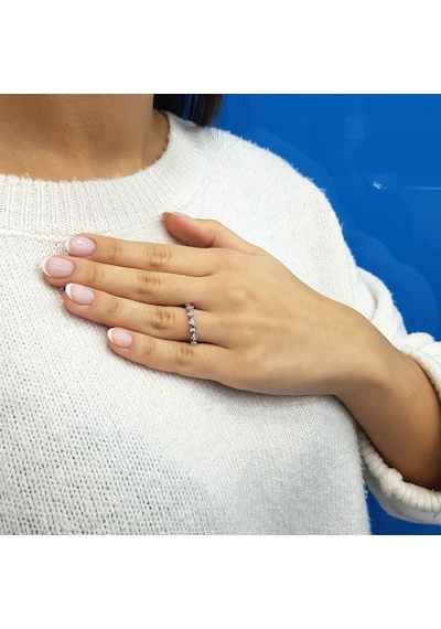 Lova 0,50 Karat Efektli Pırlanta Yeditaş Yüzük - 1070223