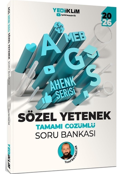 Yediiklim Yayınları 2026 Meb Ags Ahenk Serisi Sözel Yetenek Tamamı Çözümlü Soru Bankası