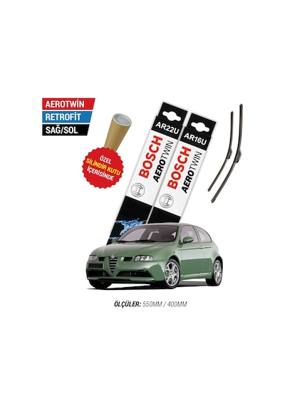 Bosch Aerotwin Retrofit Alfa Romeo 147 Silecek (2000-2005)