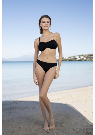 Estiva Luplu Straplez Bikini Takımı - Siyah