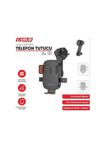 Telefon Tutucu Havalandırma Ayarlı Otomatik
