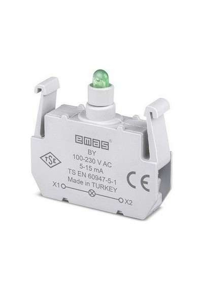 Emas By B Sinyal Yeşil Led'li Blok 100-230 V Ac