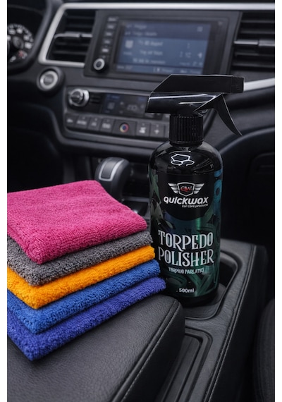 Torpido Parlatıcı Torpedo Polısher 500ml Ve 40 40 Mikrofiber Bez