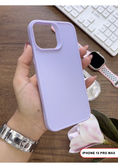 Apple iPhone 13 Pro Max Uyumlu Kamera Korumalı Darbeye Dayanıklı Renk Atmayan Keep Silikon Kılıf Lila