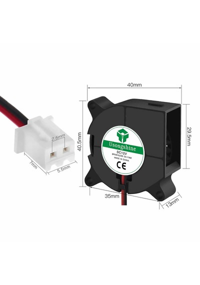 4020 Dc12v Salyangoz Fan 40x40x20 4020 12v