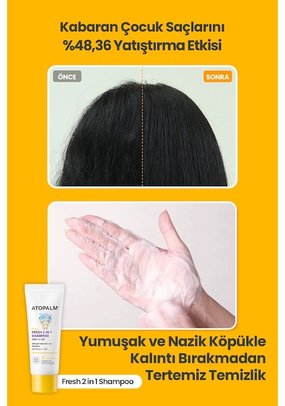 Çocuklar İçin Nemlendirici Losyon&şampuan İçerikli 3lü Başlangıç Bakım Seti Atopalm Kids Starter Kit
