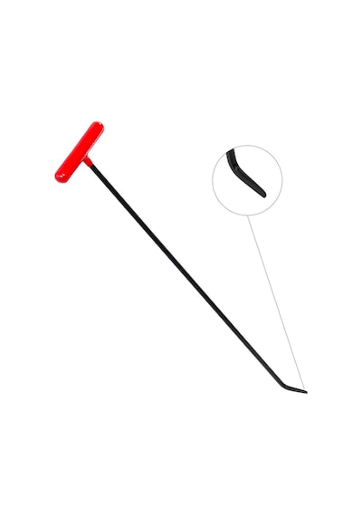 70 Cm 10 Mm Çap Tek Kıvrımlı Yassı Uçlu Boyasız Göçük Düzeltme Çubuğu - S3-06, Pdr Çubuk