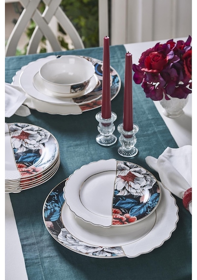 Neva N3508 Fion Hibrit 24 Parça 6 Kişilik Yemek Takımı