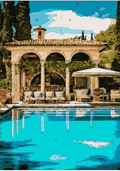 Sayılarla Boyama Süper Set Lüks İtalyan Tatil Köyleri