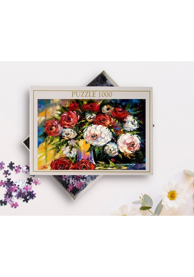 Bk Home Yağlıboya Tasarımlı 1000 Parça Profesyonel Puzzle-27