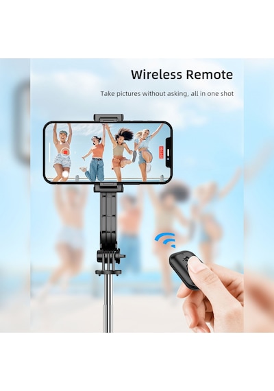 C01 Çok Amaçlı Selfie Çubuğu Masa Üstü Tripod Kumandalı Selfie 36
