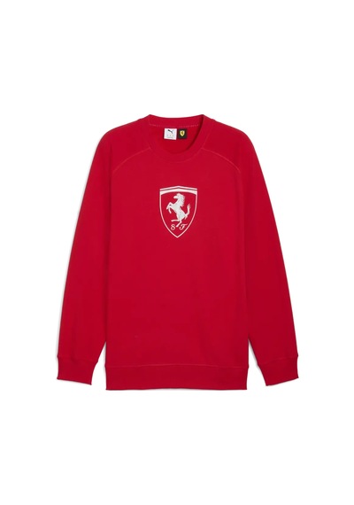 Puma Ferrari Tonal Shield Cn Kırmızı Erkek Sweatsirt