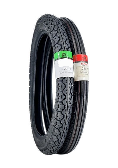 Lastik Takımı 275-17 Classic Ve 250-17 Mega Power Tt Tubetype - İç Lastikli Tip - Onmx