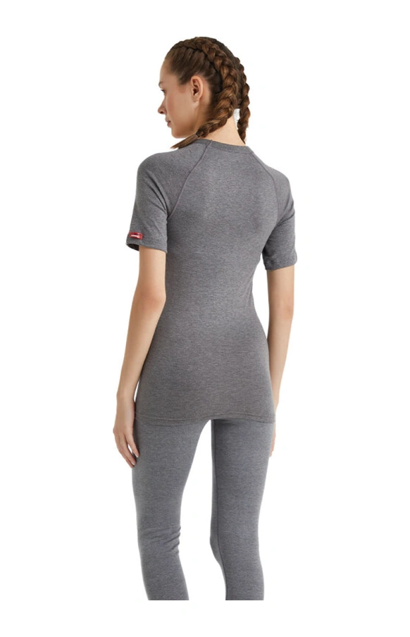 Blackspade Unisex Termal Tişört 2. Seviye 9258 - Gri Melanj