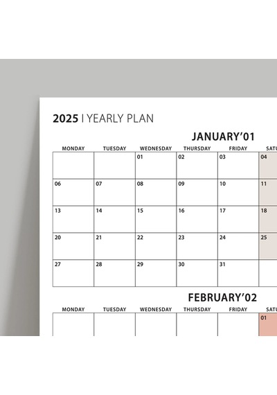 Üç Aylık Planlayıcı 2027 Duvar Takvimi, Ocak - Mart 2027, 90 Günlük Planlama, Yılın Birinci Çeyreği
