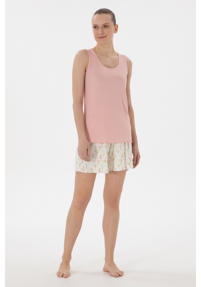 U.s. Polo Assn. Kadın Somon Pijama Takım 50312916-vr047 SOMON