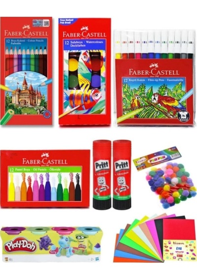 Faber - Castell Anı Ofis Kırtasiye Okul Öncesi Kırtasiye Seti