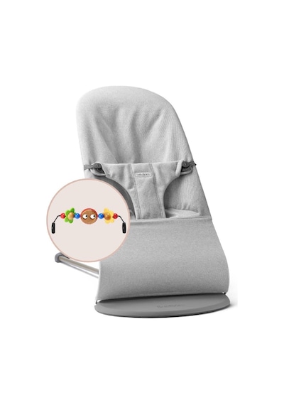 Babybjörn Balance Bliss Ana Kucağı Woven Melange Oyuncaklı / Light Grey