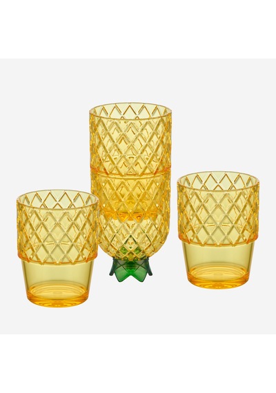 Sarı Akrilik Su Bardağı 250 Ml